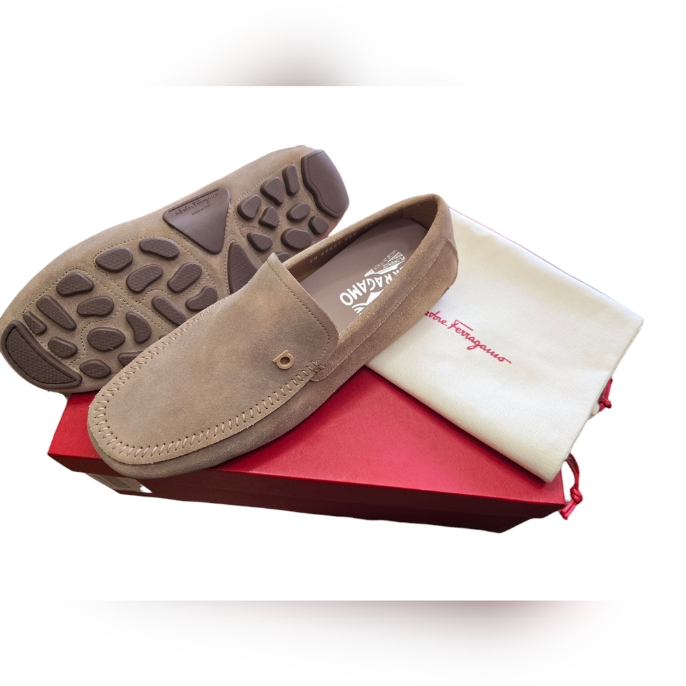 Salvatore Ferragamo Suede Loafers Moccassins - Picture 7 of 11